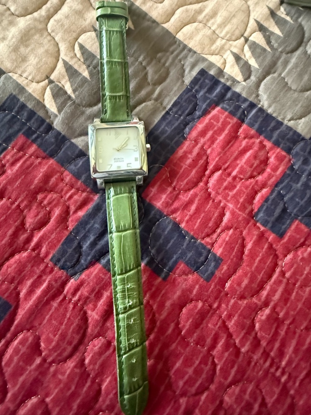 Silpada Green Leather Bracelet Watch